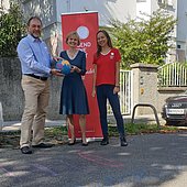 SDGS auf Hietzinger Asphalt gemalt
