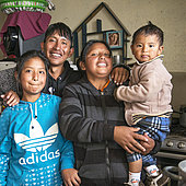 Familie von Estefania in Guayaquil, Ecuador