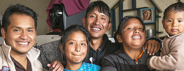 Familie von Estefania in Guayaquil, Ecuador. 