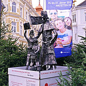 Don Bosco-Statue macht Station in Amstetten