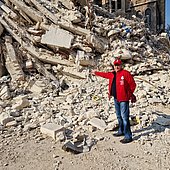 Vor Ort im Erdbeben-Gebiet
