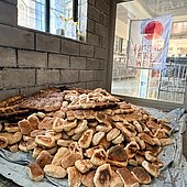 Überlebenswichtige Lieferung angekommen